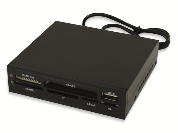 LC Power USB2.0 Einbau-Hub LC_POWER LC-CR-1, 3,5&quot;