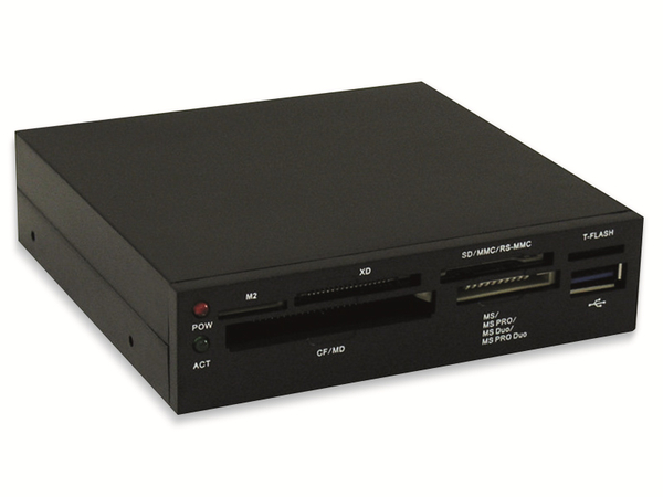 LC Power USB3.0 EInbau-Hub LC-CR-2, 3,5&quot;