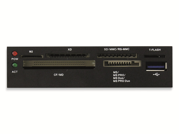 LC Power USB3.0 EInbau-Hub LC-CR-2, 3,5&quot; - Produktbild 4