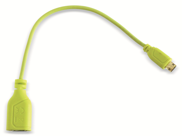 HAMA Micro-USB OTG Kabel 135706, Flexi-Slim, grün, 0,15 m - Produktbild 2