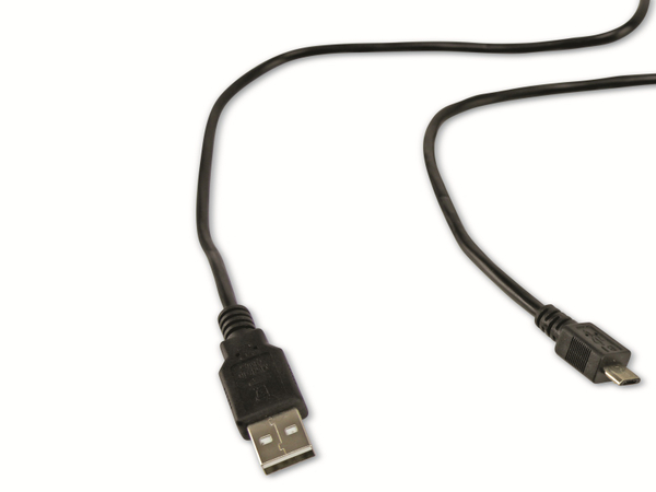 USB2.0 Kabel, A/Micro-B, 1,4 m - Produktbild 2