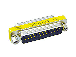 Sub-D Adapter, 25-polig, 2x Stecker
