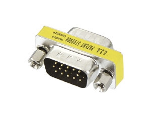 Sub-D Adapter, 15-polig, 2x Stecker