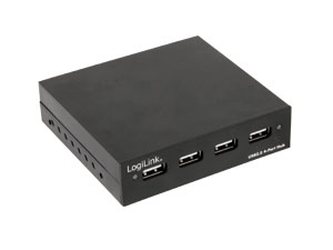 LogiLink 4-port USB 2.0-Hub, aktiv, intern