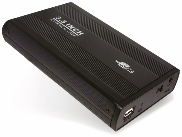 LogiLink 8,9 cm (3,5&quot;) Festplatten-Gehäuse, USB 3.0 zu SATA, schwarz