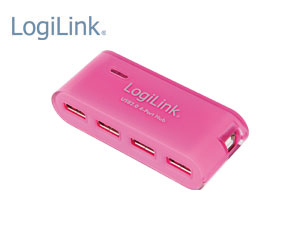 LogiLink USB 2.0-Hub 4-Port, aktiv