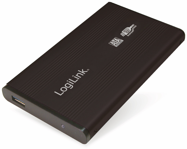 LogiLink 6,35 cm (2,5&quot;) Festplatten-Gehäuse, USB 2.0 zu IDE, schwarz