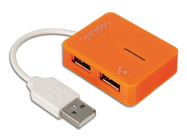 LogiLink USB-Hub Smile, orange