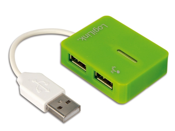 LogiLink USB-Hub Smile, grün
