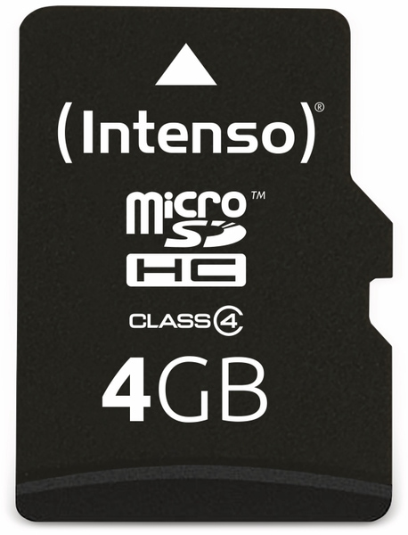 Intenso MicroSDHC Card, 4 GB, INTENSO