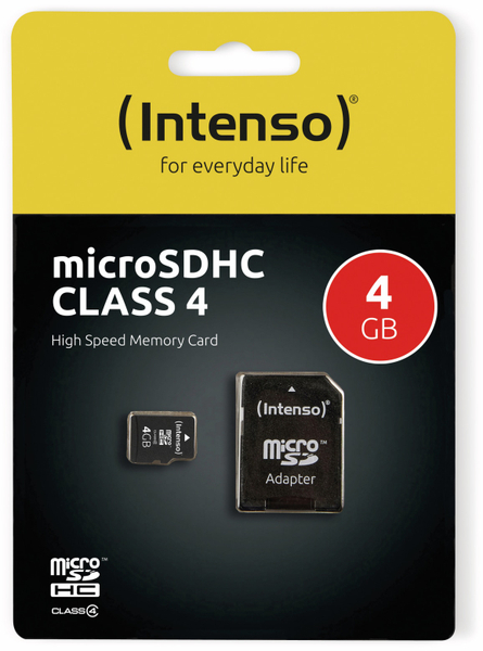 Intenso MicroSDHC Card, 4 GB, INTENSO - Produktbild 2