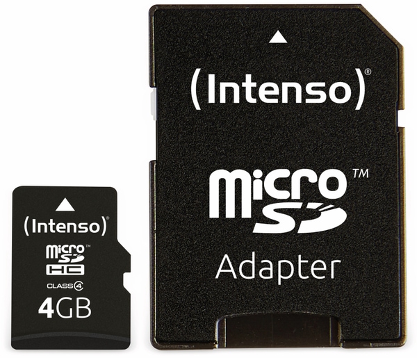 INTENSO MicroSDHC Card, 4 GB, - Produktbild 3