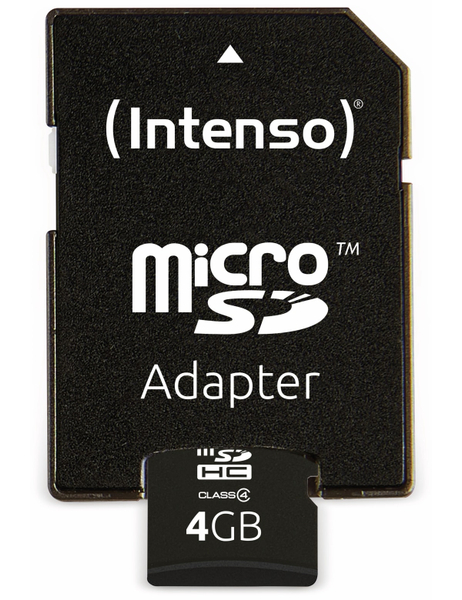 INTENSO MicroSDHC Card, 4 GB, - Produktbild 4