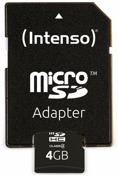 Intenso MicroSDHC Card, 4 GB, INTENSO - Produktbild 4