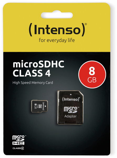 Intenso MicroSDHC Card, 8 GB, INTENSO - Produktbild 2