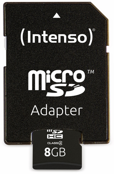 Intenso MicroSDHC Card, 8 GB, INTENSO - Produktbild 4