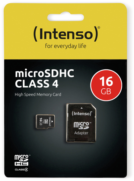 MicroSDHC Card INTENSO, 16 GB - Produktbild 2