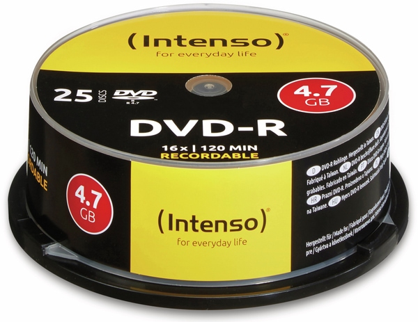 INTENSO DVD-R Spindel, 25 Stück
