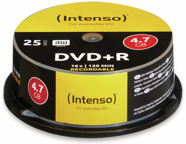 INTENSO DVD+R Spindel, 25 Stück