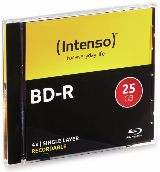Intenso Blu-ray Disc BD-R 25 GB, Jewel Case, 5 Stück - Produktbild 2