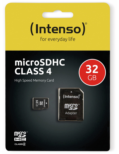 INTENSO MicroSDHC Card, 32 GB, CLASS 4, - Produktbild 2