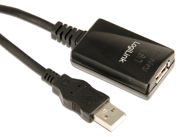LogiLink USB 2.0 Repeater-Kabel, 10 m