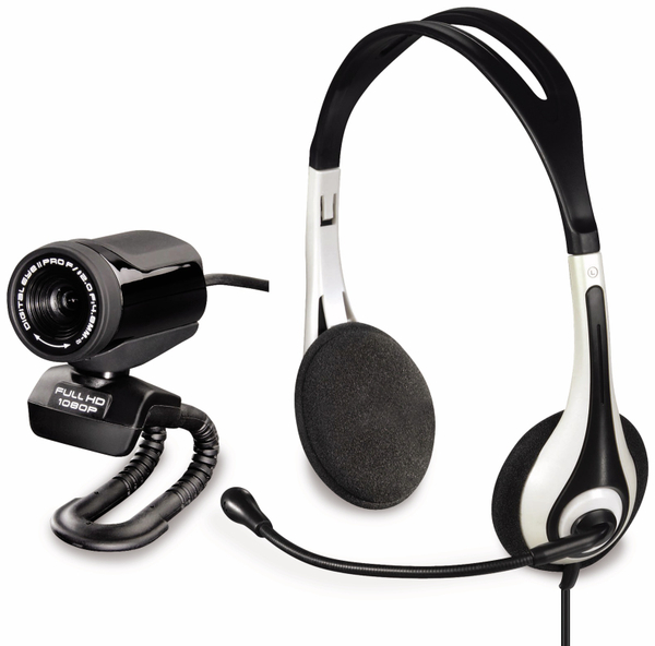 Hama HD-Webcam Digital Eye II Pro 53956, mit Headset