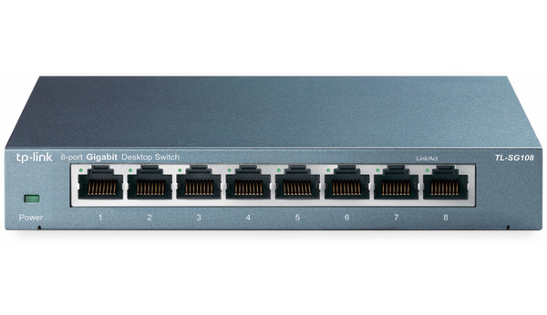 TP-LINK Gigabit Netzwerk-Switch TL-SG108, 8-Port