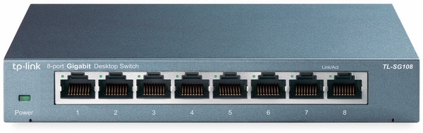 TP-Link Gigabit Netzwerk-Switch TL-SG108, 8-Port