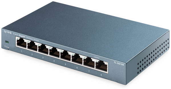 TP-Link Gigabit Netzwerk-Switch TL-SG108, 8-Port - Produktbild 2