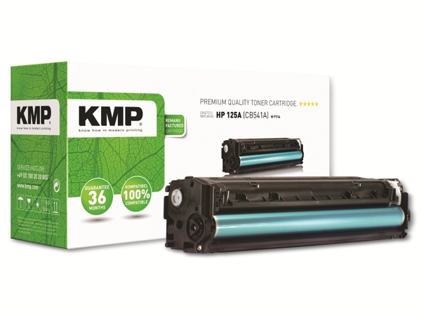 KMP Toner kompatibel für HP 125A (CB541A), cyan