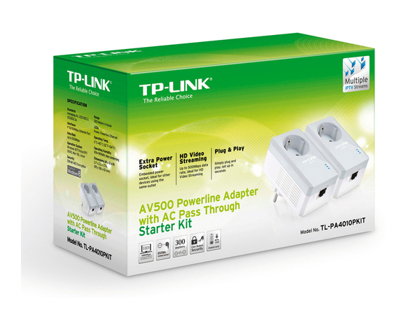 TP-Link Powerline Adapter-Set TL-PA4010PKIT, 500 Mbps - Produktbild 3