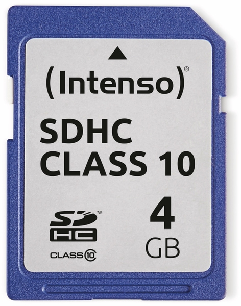 INTENSO SDHC Card 3411450, 4 GB, Class 10