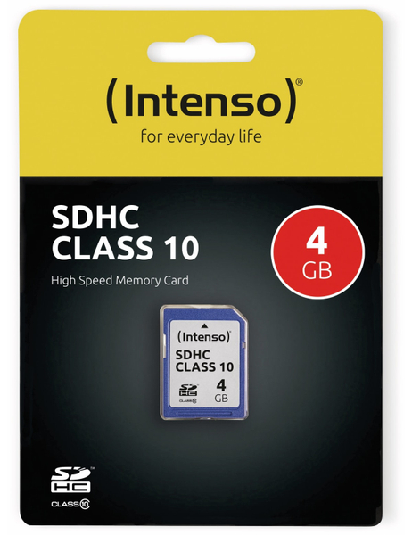 INTENSO SDHC Card 3411450, 4 GB, Class 10 - Produktbild 2