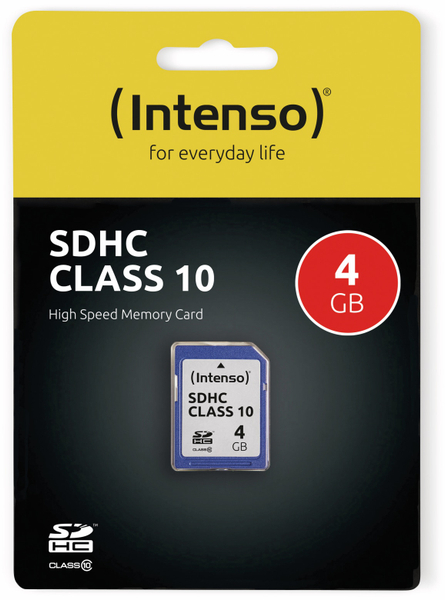 Intenso SDHC Card 3411450, 4 GB, Class 10 - Produktbild 2