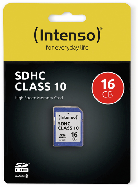 Intenso SDHC Card 3411470, 16 GB, Class 10 - Produktbild 2