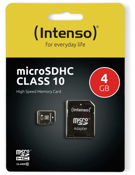 INTENSO MicroSDHC Card 3413450, 4 GB - Produktbild 2