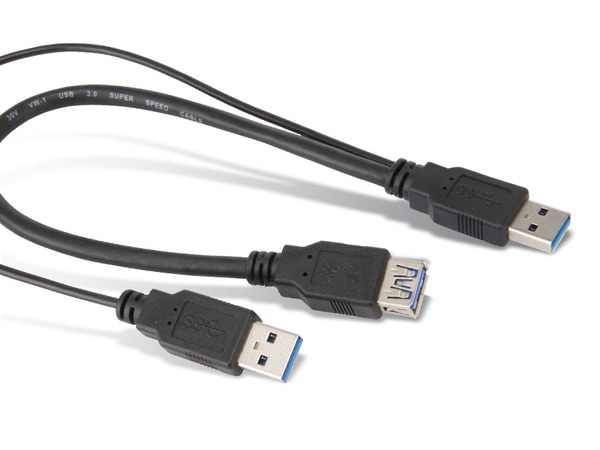 GOOBAY USB 3.0 Y-Stromversorgungskabel, 0,3 m