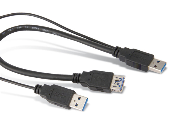 USB 3.0 Y-Stromversorgungskabel, 0,3 m