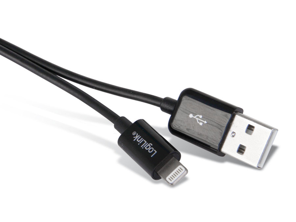 GOOBAY USB-Daten/Ladekabel für iPhone, iPod und iPad, schwarz