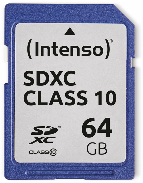 Intenso SDXC Card 3411490, 64 GB, Class 10