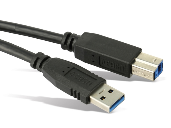 USB 3.0 Anschlusskabel, A/B, 1 m