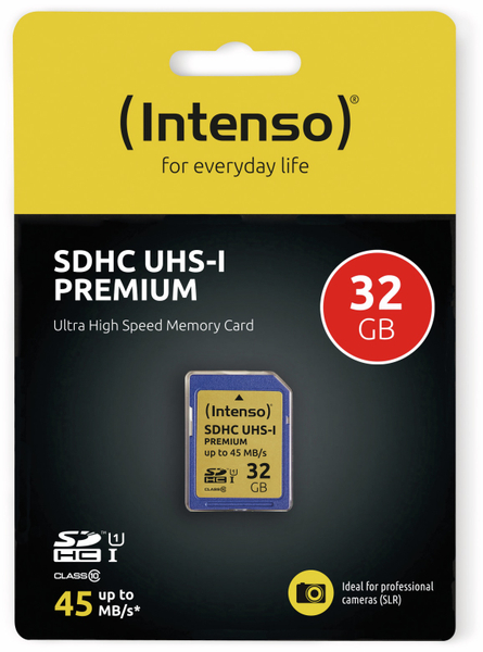 Intenso SDHC Card 3421480, 32 GB, Class 10, UHS-I - Produktbild 2