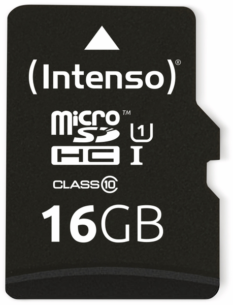 MicroSDHC Card INTENSO 3423470, UHS-I, 16 GB