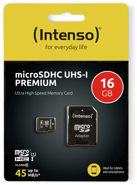 Intenso MicroSDHC Card 3423470, UHS-I, 16 GB - Produktbild 2