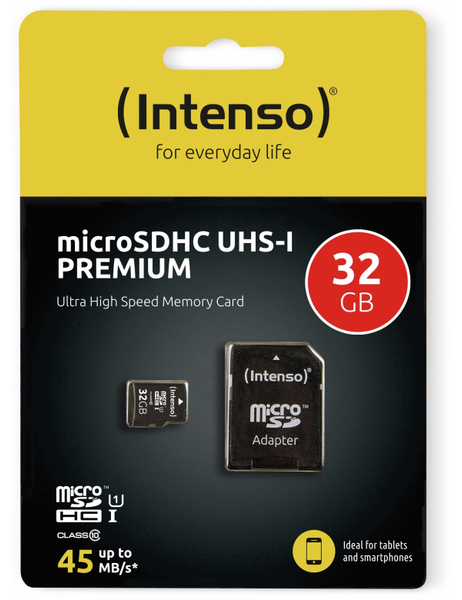 INTENSO MicroSDHC Card 3423480, UHS-I, 32 GB - Produktbild 2