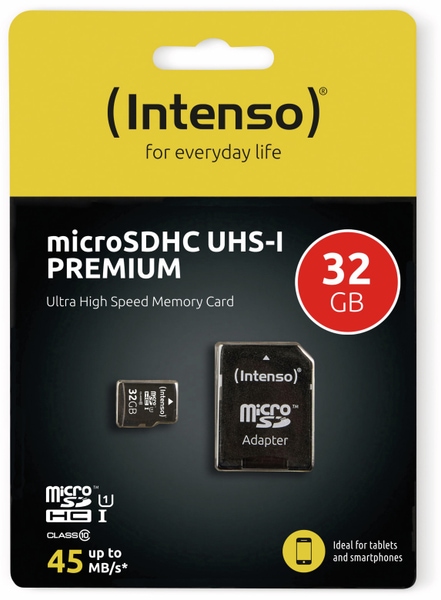 MicroSDHC Card INTENSO 3423480, UHS-I, 32 GB - Produktbild 2