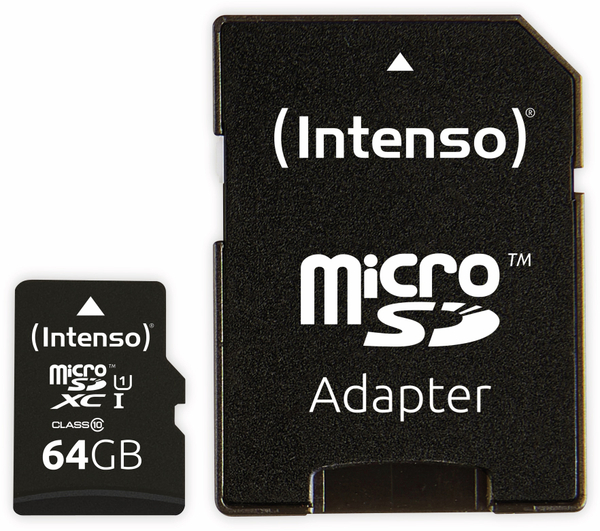 Intenso MicroSDXC Card 3423490, UHS-I, 64 GB - Produktbild 3
