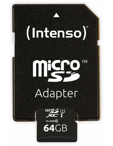 INTENSO MicroSDXC Card 3423490, UHS-I, 64 GB - Produktbild 4