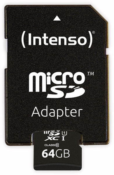 Intenso MicroSDXC Card 3423490, UHS-I, 64 GB - Produktbild 4